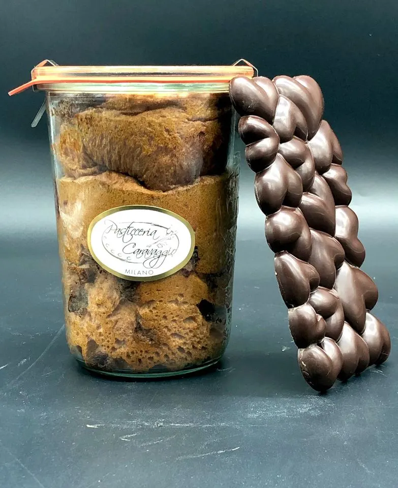 Panettone in vaso piccolo, al cioccolato